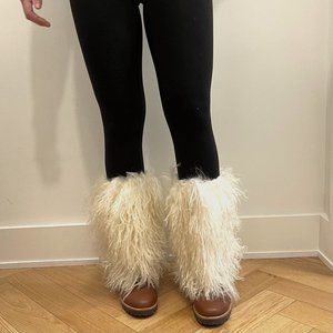 KORS Michael Kors Sydney Mongolian Fur Boots